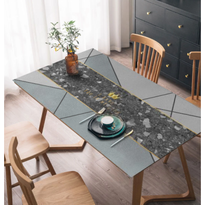 Стильна скатертина для кухні та їдальні на замовлення "Soft Asphalt", 60*90 см Стильна скатертина для кухні та їдальні на замовлення "Soft Asphalt", 60*90 см